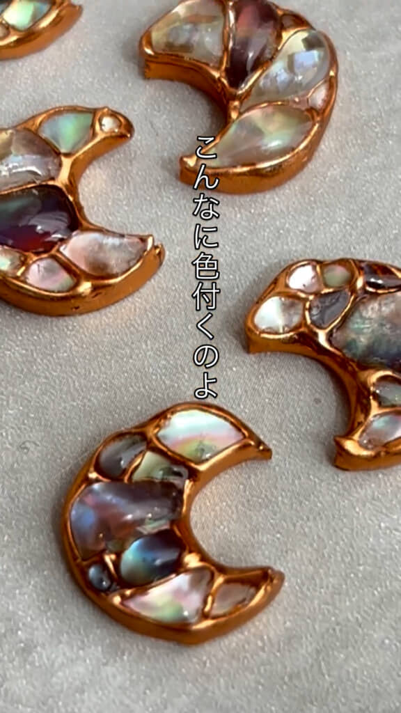 貝殻だけでこんなにも色鮮やか