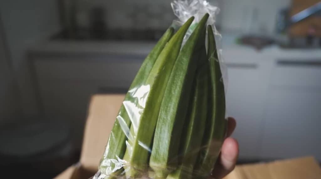 入っていたオクラ