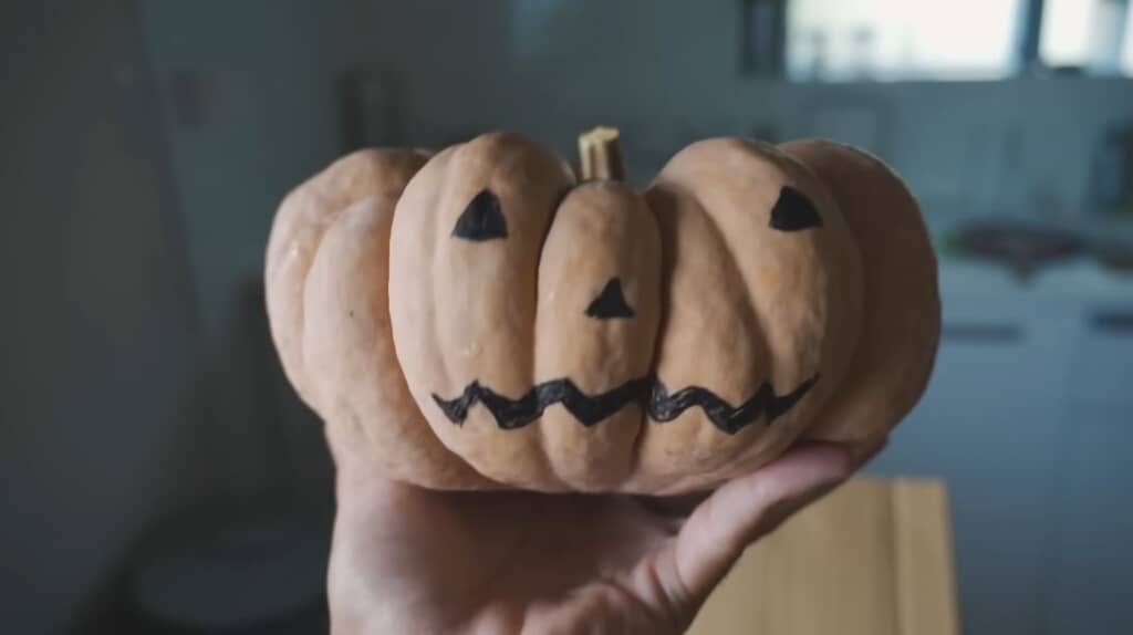 ハロウィーン仕様のカボチャ