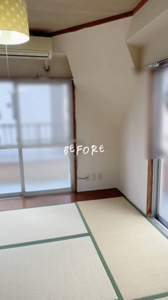 寝室は畳敷きの和室