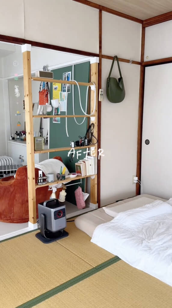 オープンラックが便利でおしゃれ