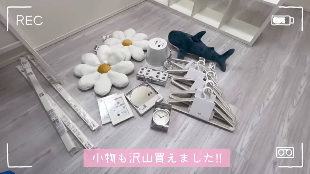 おしゃれなインテリアグッズも購入