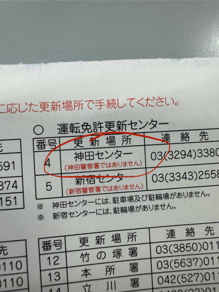 免許更新センターに行かなくちゃ！