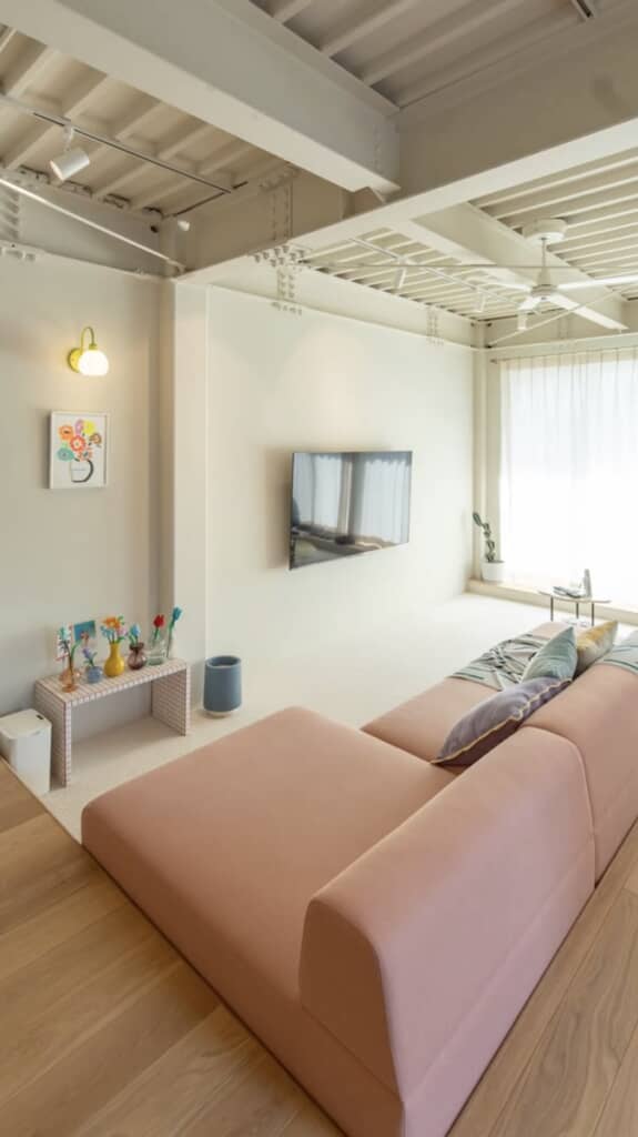 落ち着けそうなリビング