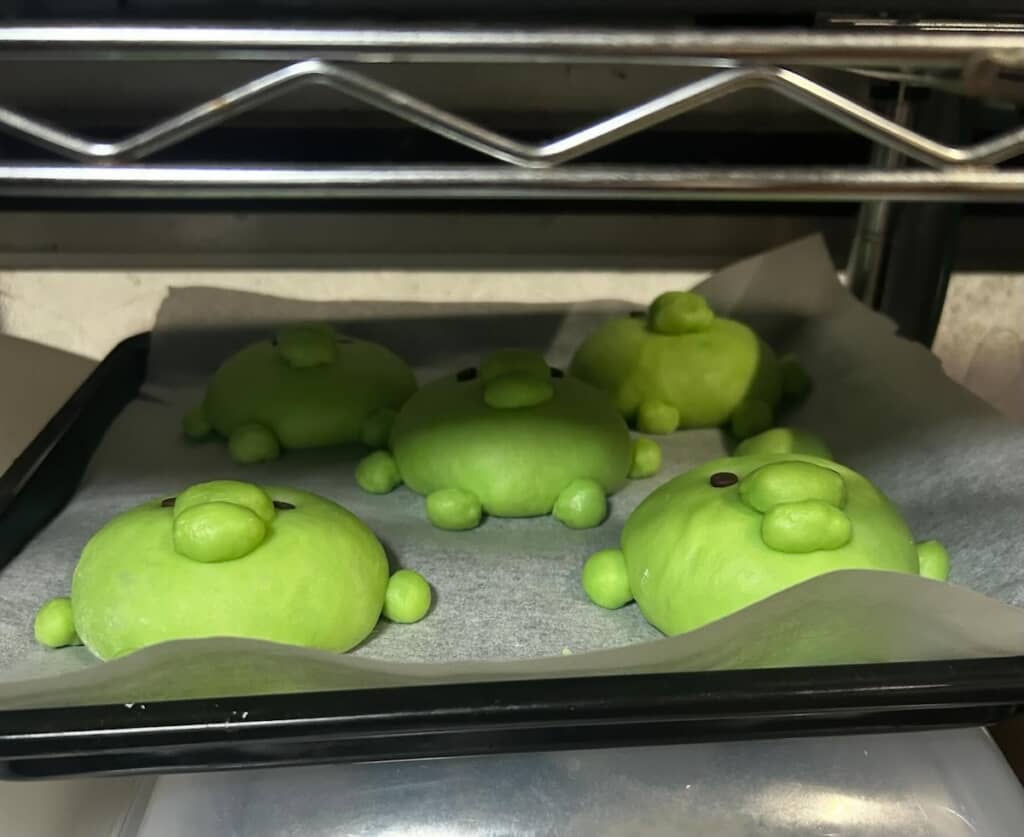 オーブンに入れて焼いていきます