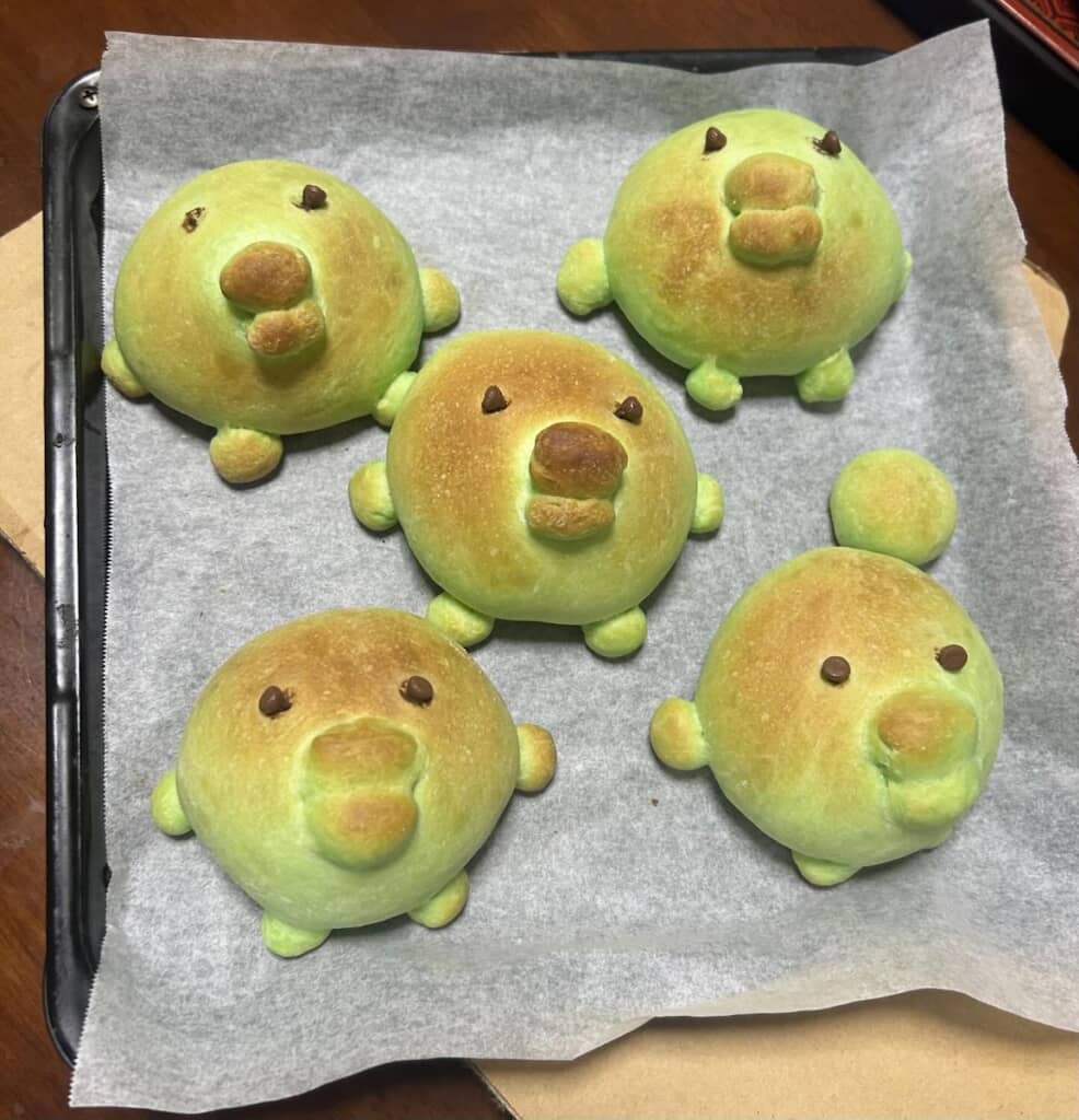 こんがり日焼けしたみたい