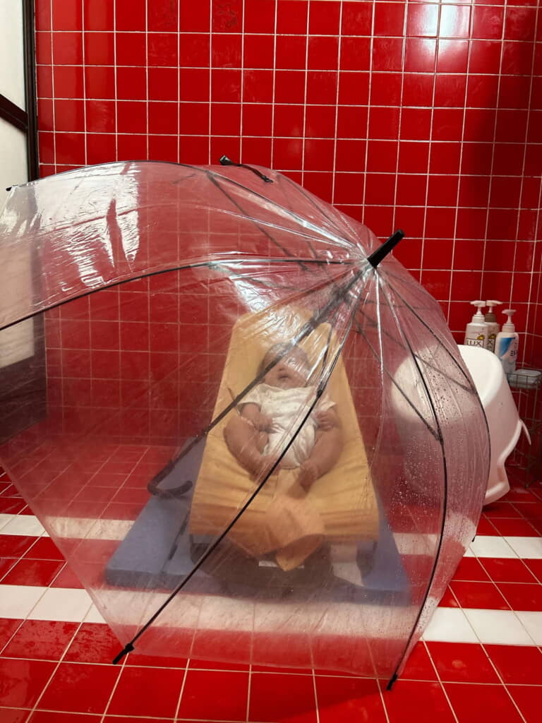 赤ちゃんも楽しそう