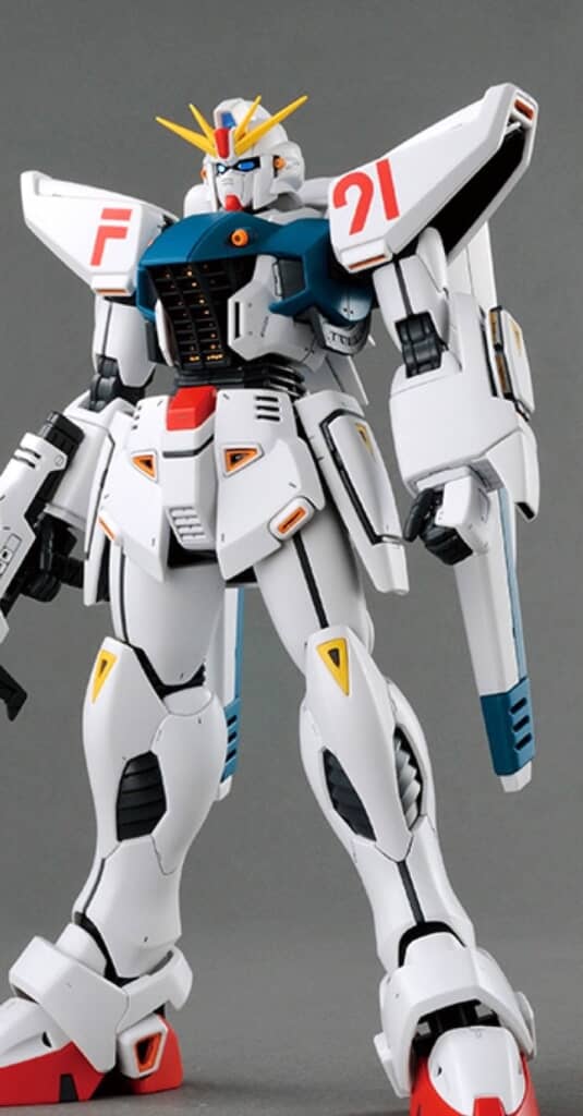 改造前のガンダムF91のプラモデル