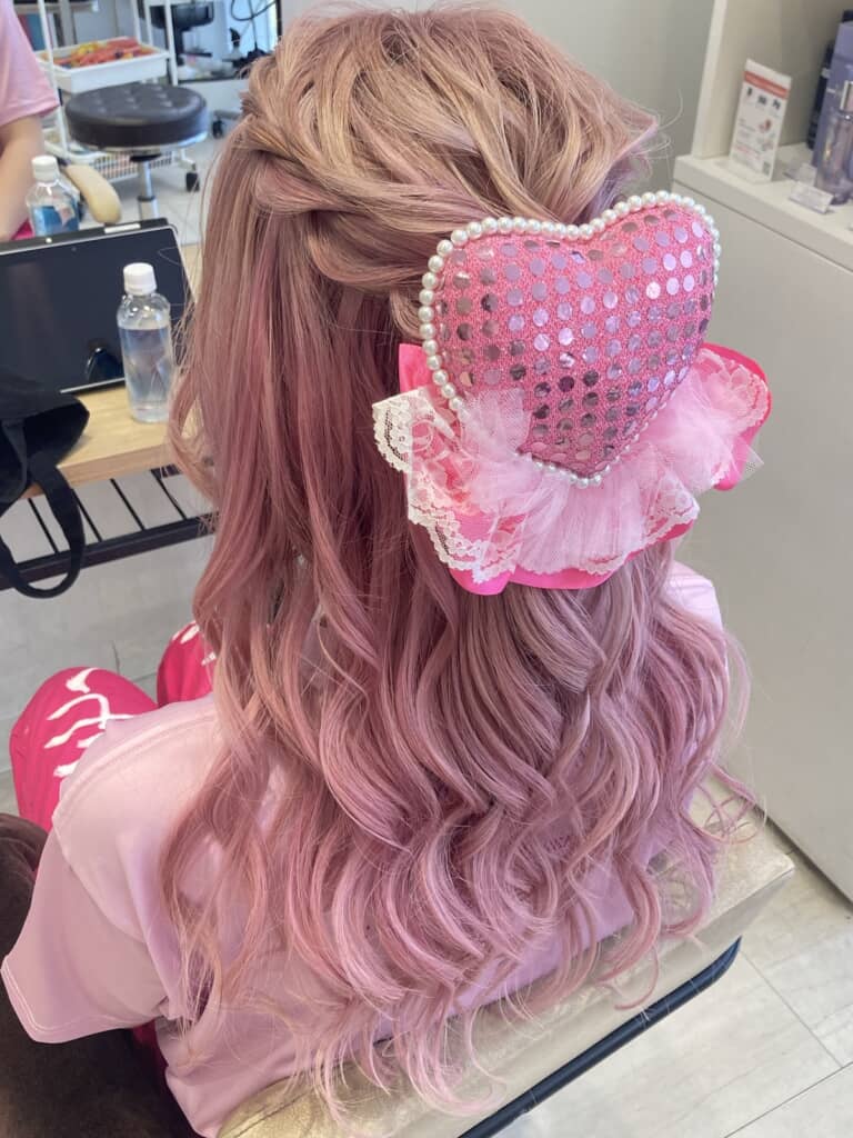 色落ちして理想のピンクに！