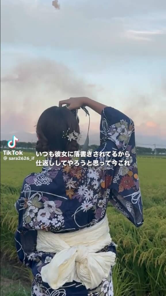 彼女の撮った写真に落書きしてみた