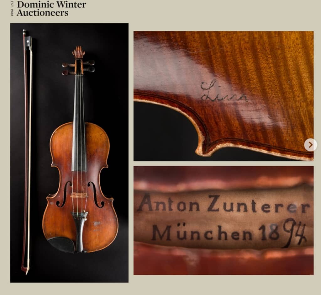 アインシュタインのバイオリンがオークションで落札