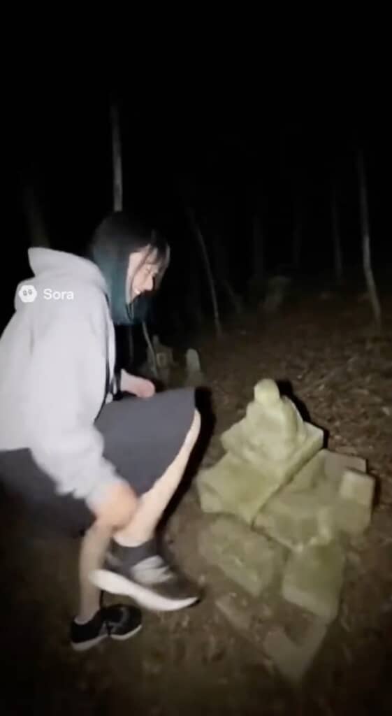 ふざけて蹴飛ばしたら……