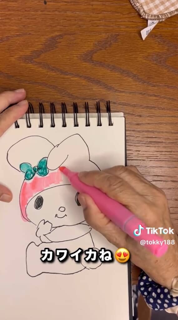 愛でながら色塗り