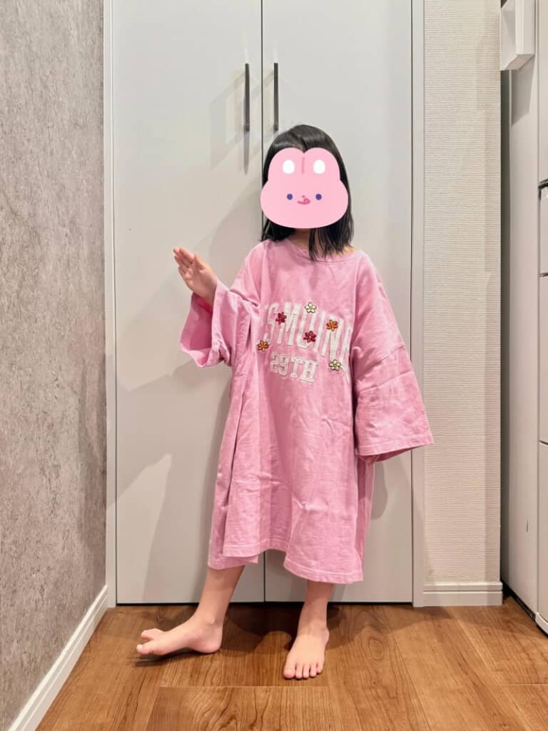 ワンピースサイズになるTシャツ