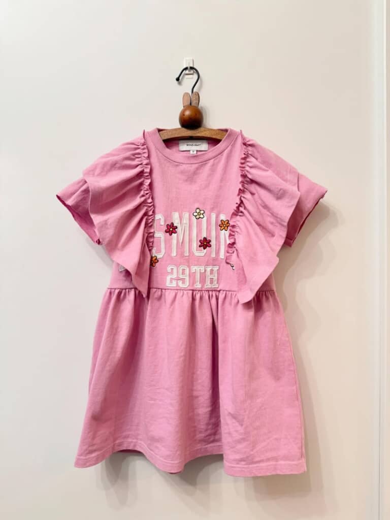 かわいいワンピースの出来上がり！