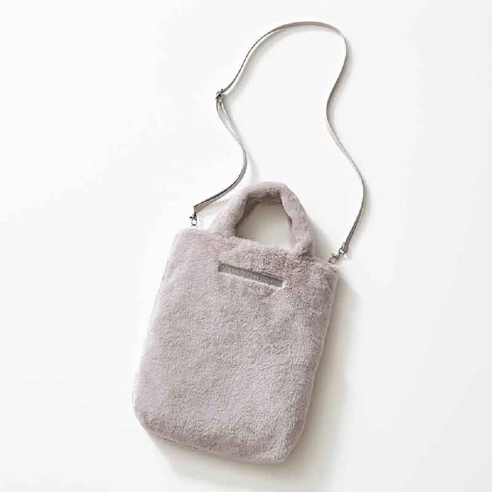 ジル バイ ジルスチュアートのショルダーストラップつきふわもこファートート