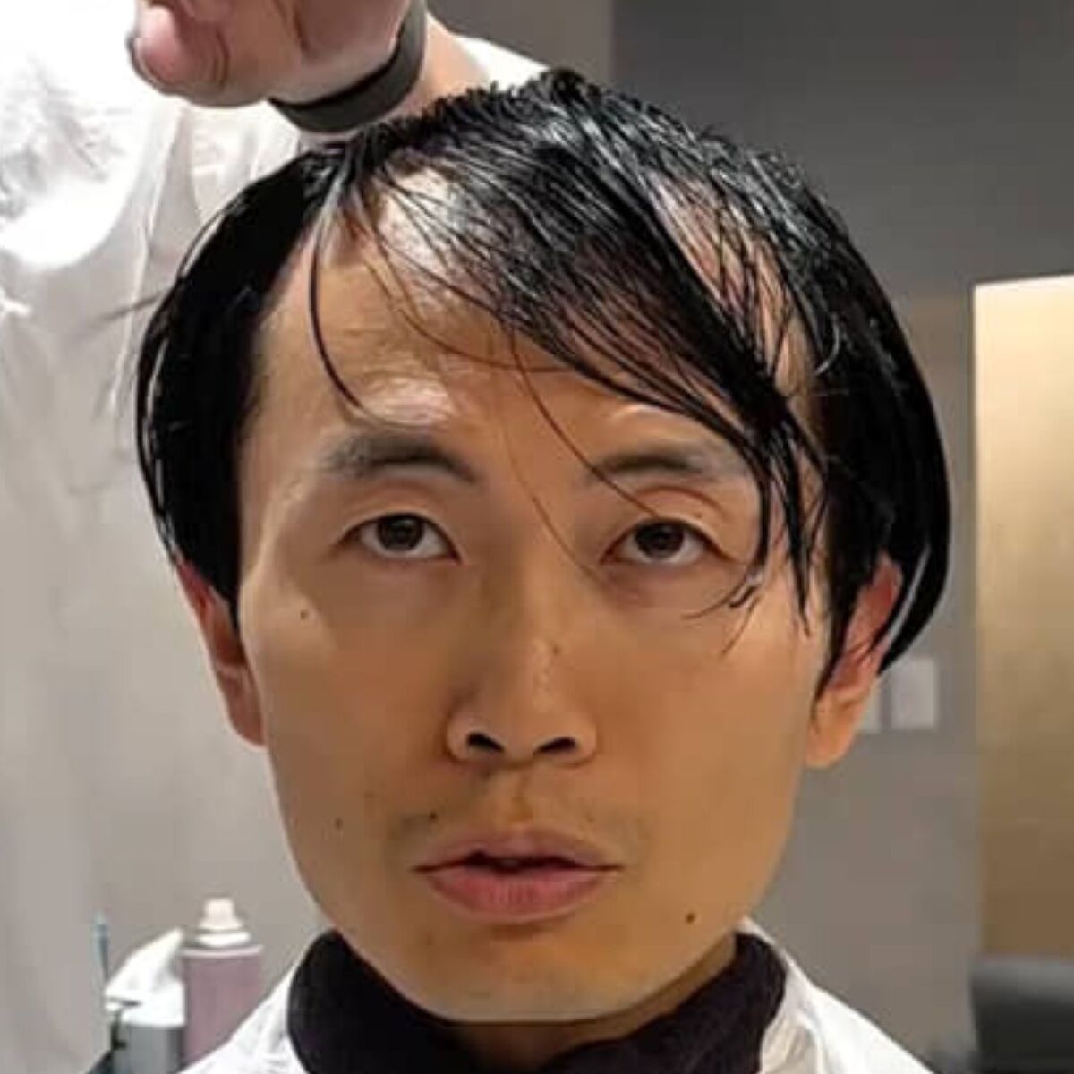 保育園面接のため、パパが慌てて美容室へ行ったら……　まさかの仕上がりに「プロってやっぱすごい」「まるで別人」と219万再生 | 美容 ねとらぼ