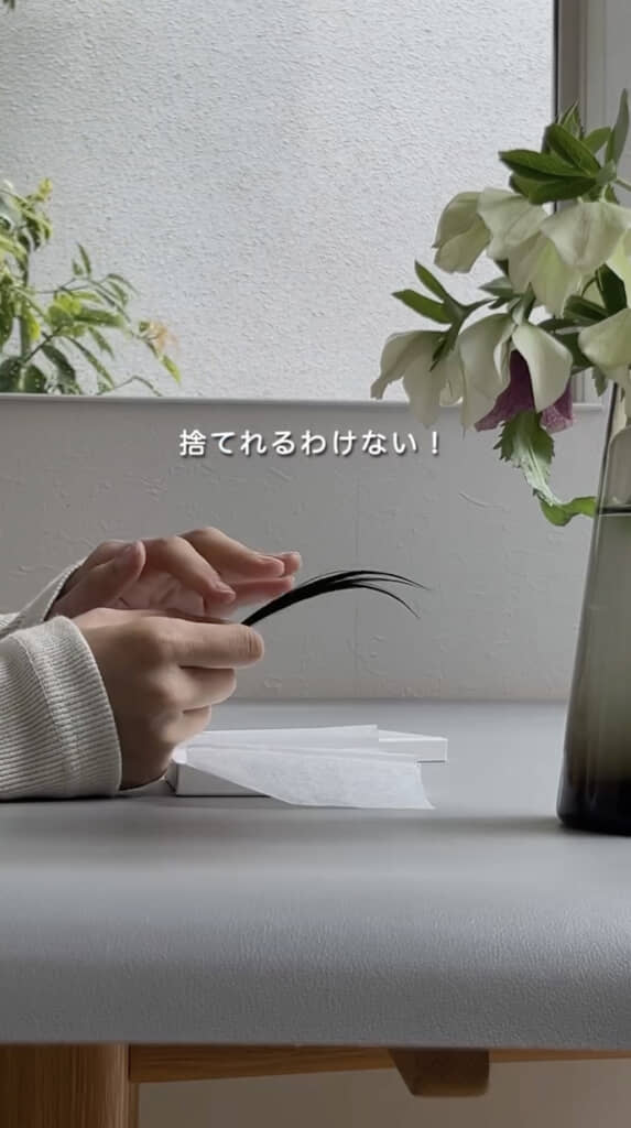 愛しいわが子の髪