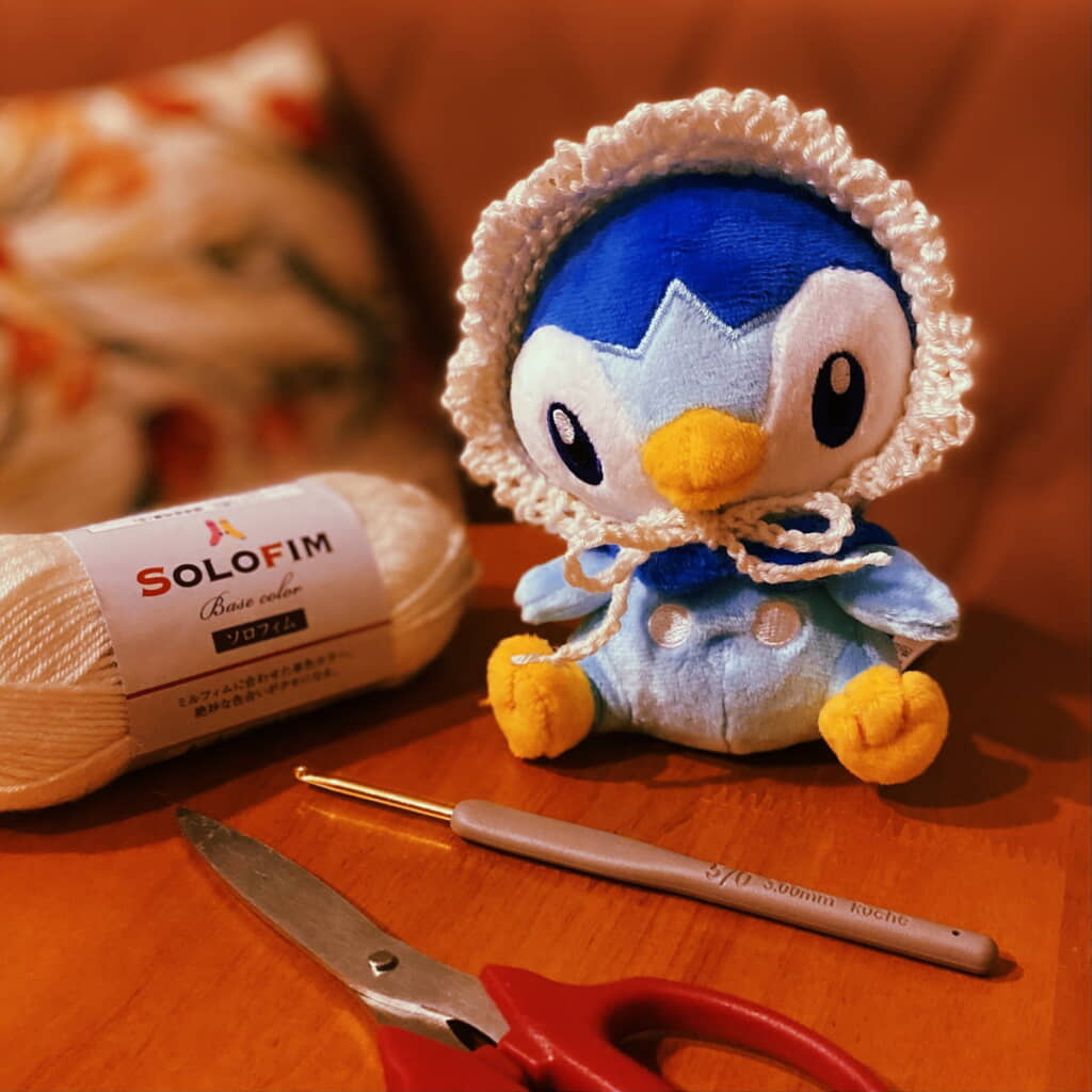 ポッチャマのボンネット！