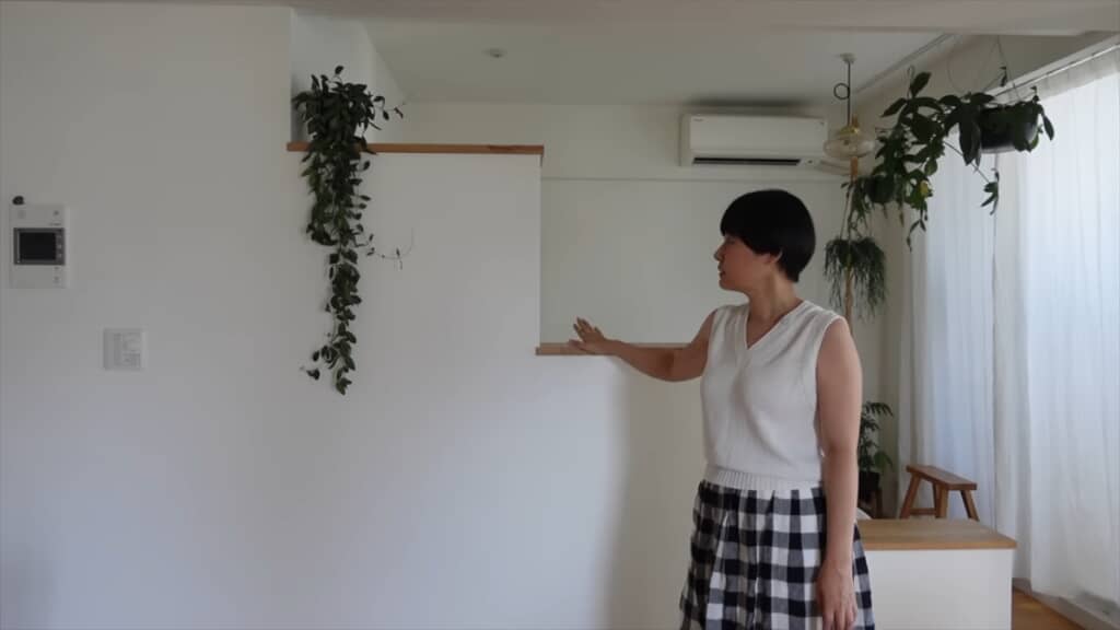 階段状の仕切りを設置