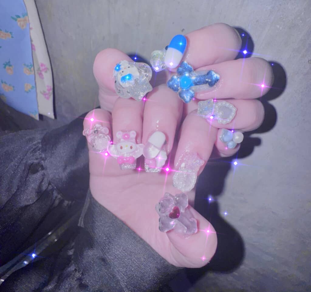 ネイル全体もかわいい！