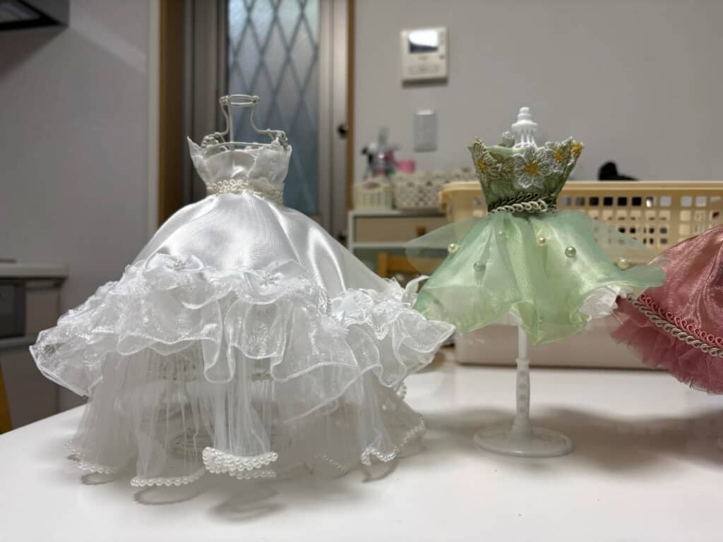 ドレス当てクイズ用のミニドレス