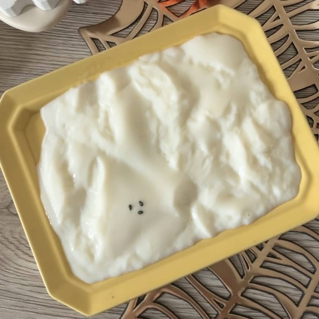 完成したミルクプリン