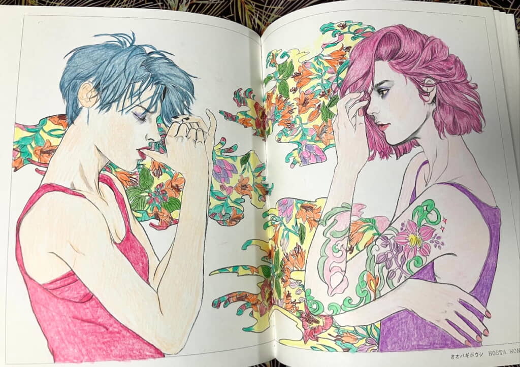 耽美的な雰囲気の色づかいも……