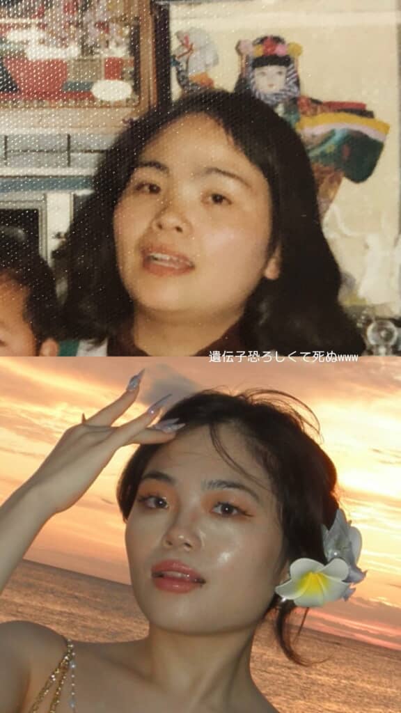 おばあちゃんと孫の顔がそっくり！