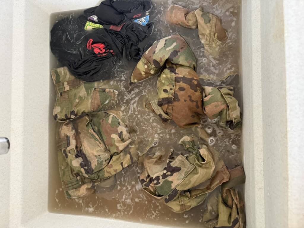 1時間後の洗濯物の様子（画像提供：Rieさん／@r_i_e.a.d）