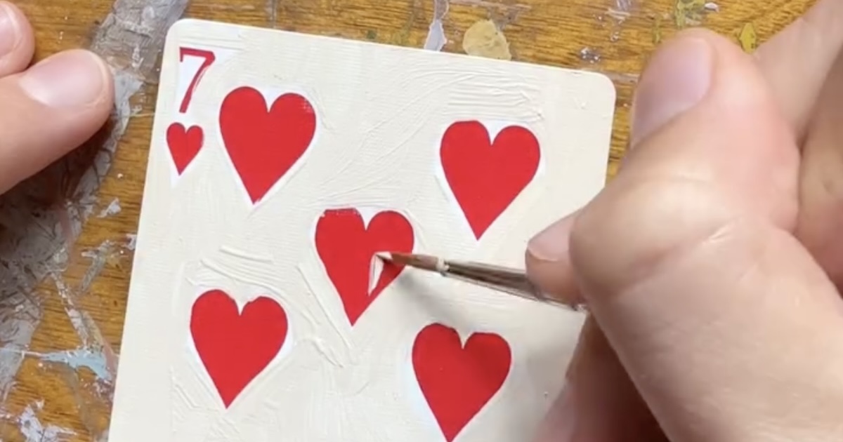 どこにでもある「トランプ」→画家が筆をとると……「わあああああ