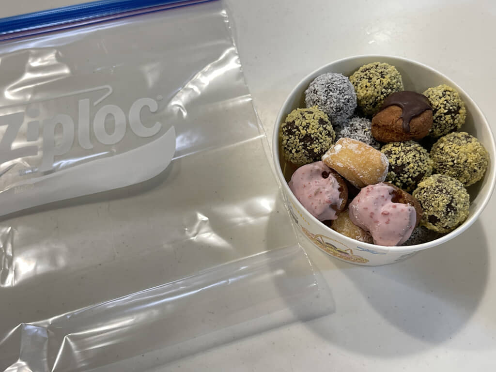 大量に買ったドーナツポップを冷凍