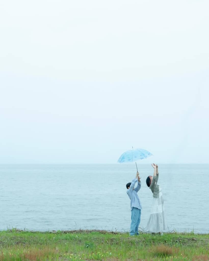 今年は初の雨模様に