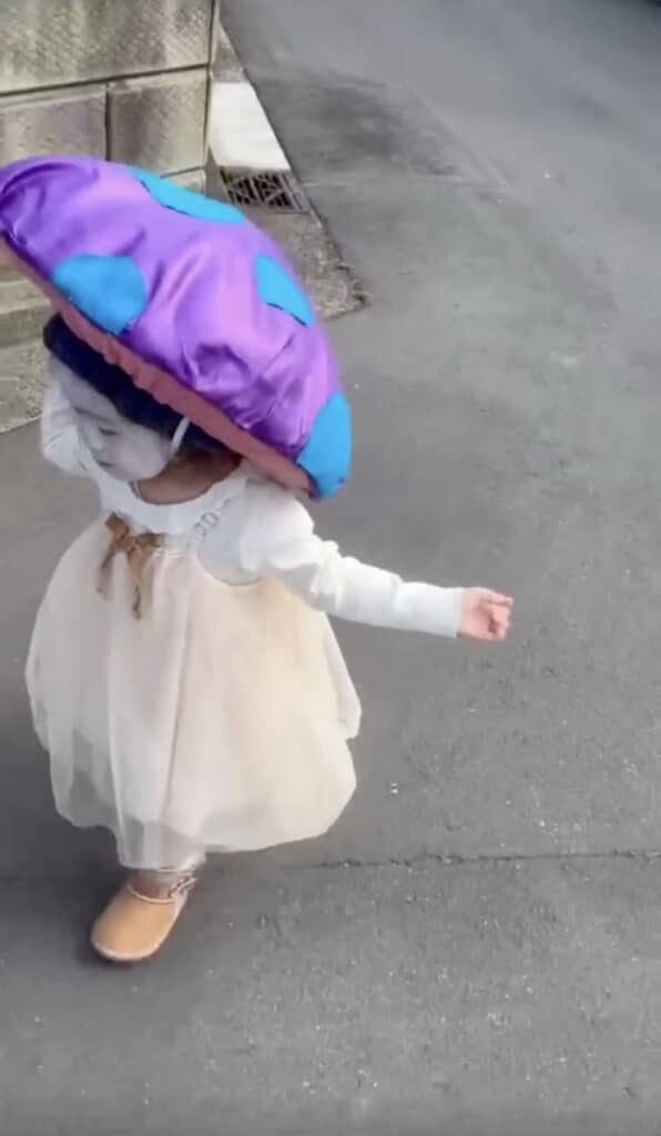 妹さんはファンシーな見た目のきのこに