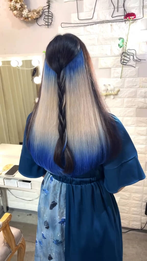 衣装に合わせたオリジナルヘアカラー