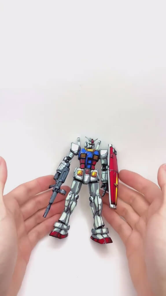 イラストの下に入った!?