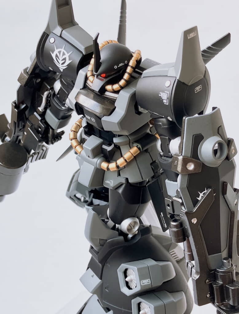 中1製作とは思えないていねいな作りのグフ