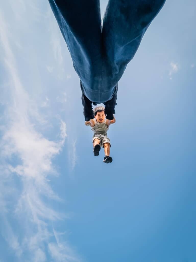 娘ちゃんの嬉しそうな笑顔