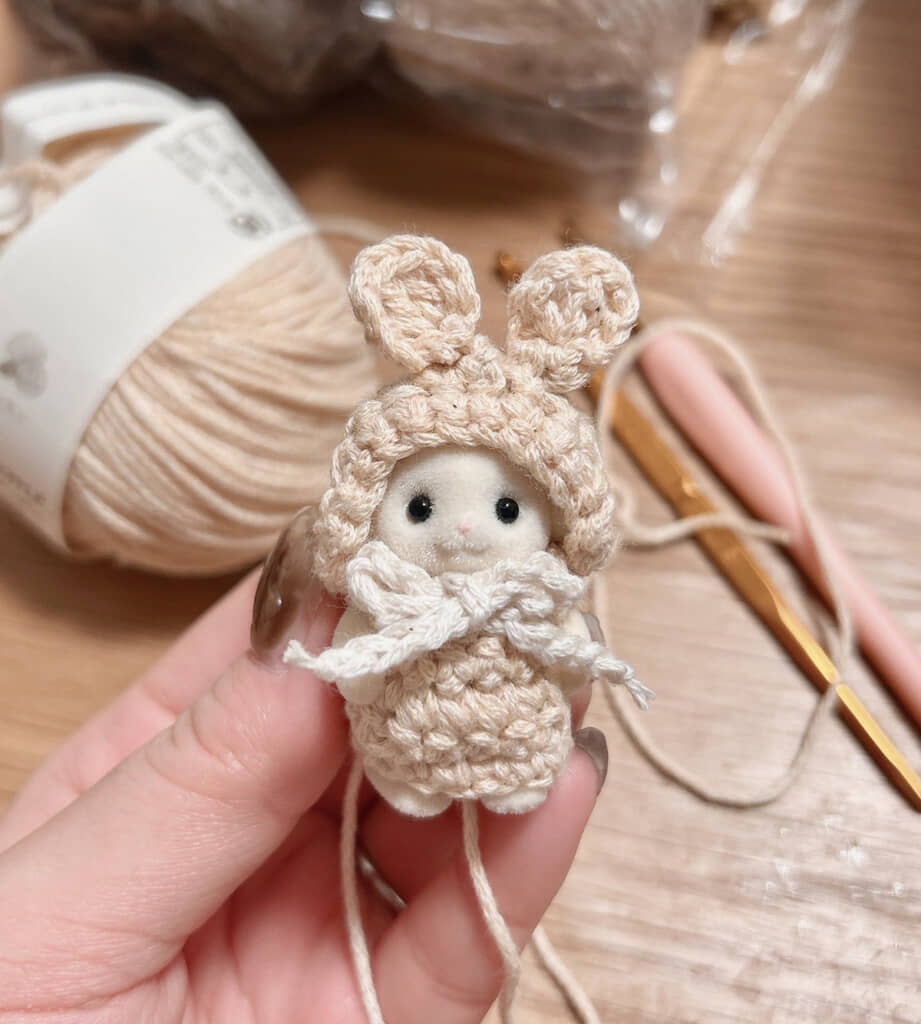 赤ちゃんのフード付きお洋服！