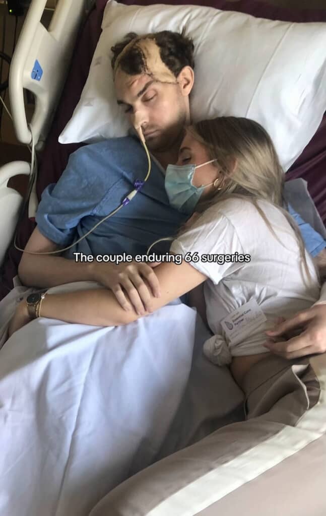 出会いからわずか数カ月後、男性は大けがをし入院