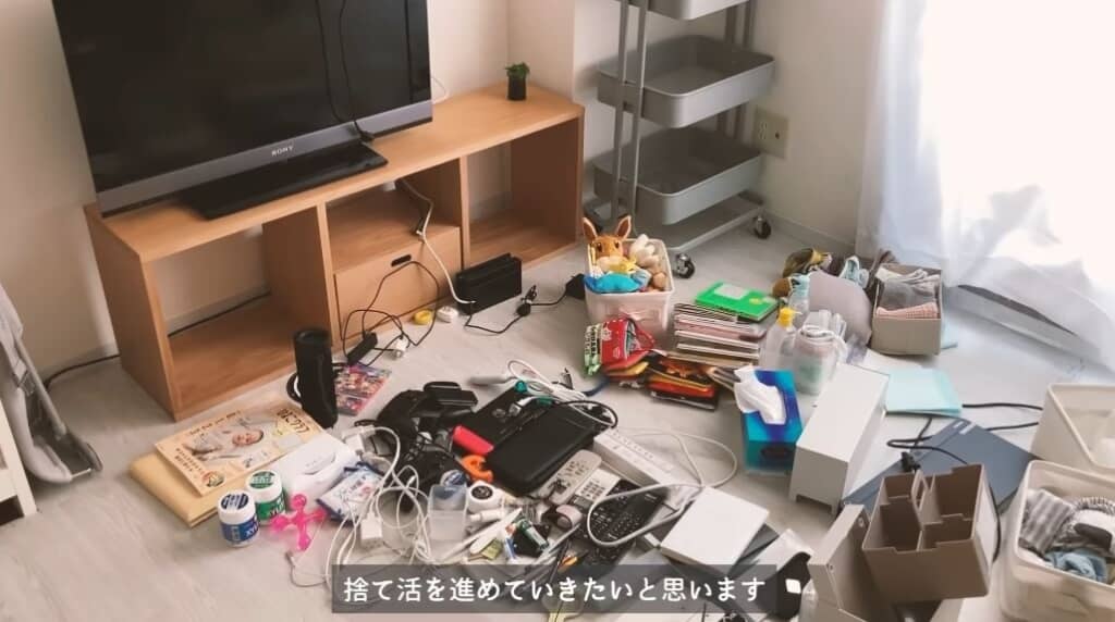 全てのモノを出してみた状態