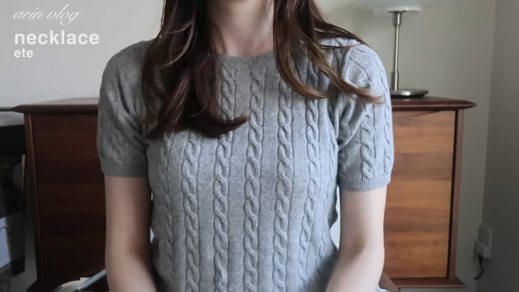 「ete（エテ）」の一粒ダイヤモンドのネックレス