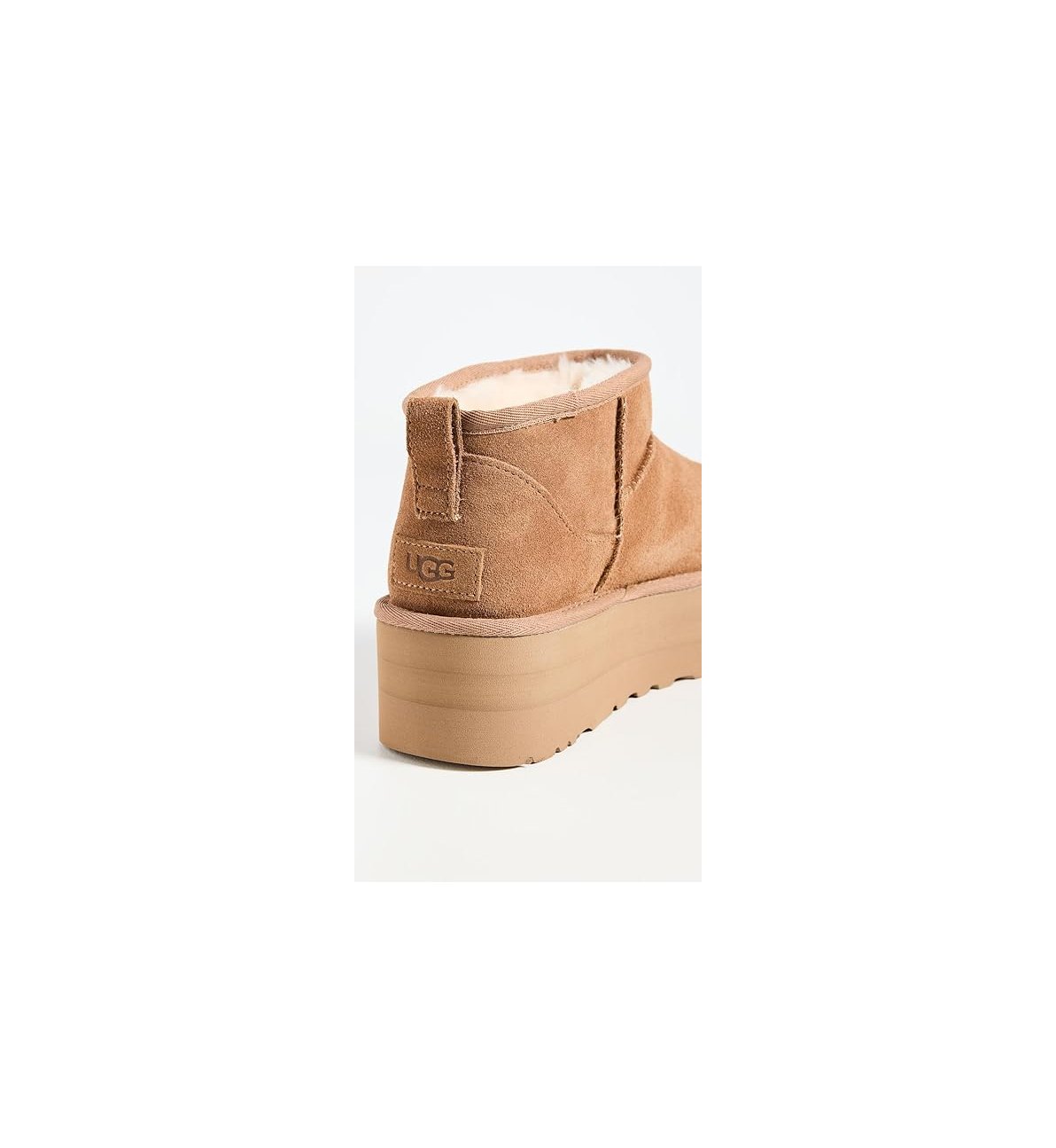 まる  UGG アグ　厚底 ムートンブーツ　23㎝ アグ UGG CLASSIC ULTRA MINI PLATFORM 厚底ムートンブーツ （ブラック