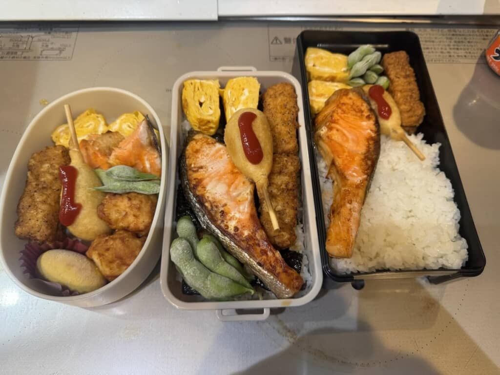 冷凍食品が大活躍のお弁当