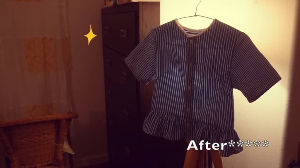 かわいいブラウスが完成！