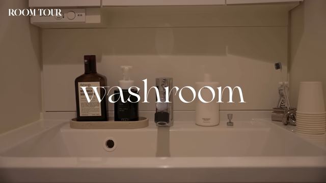 海外のアパートメントのような洗面所