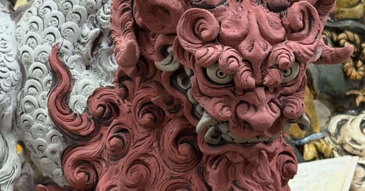 焼く前は“変わり種”のシーサー→窯から出したら……　予想以上の仕上がりに「ド迫力ですね」「ゾワッてした！」（1/3） | カルチャー・アート ねとらぼ