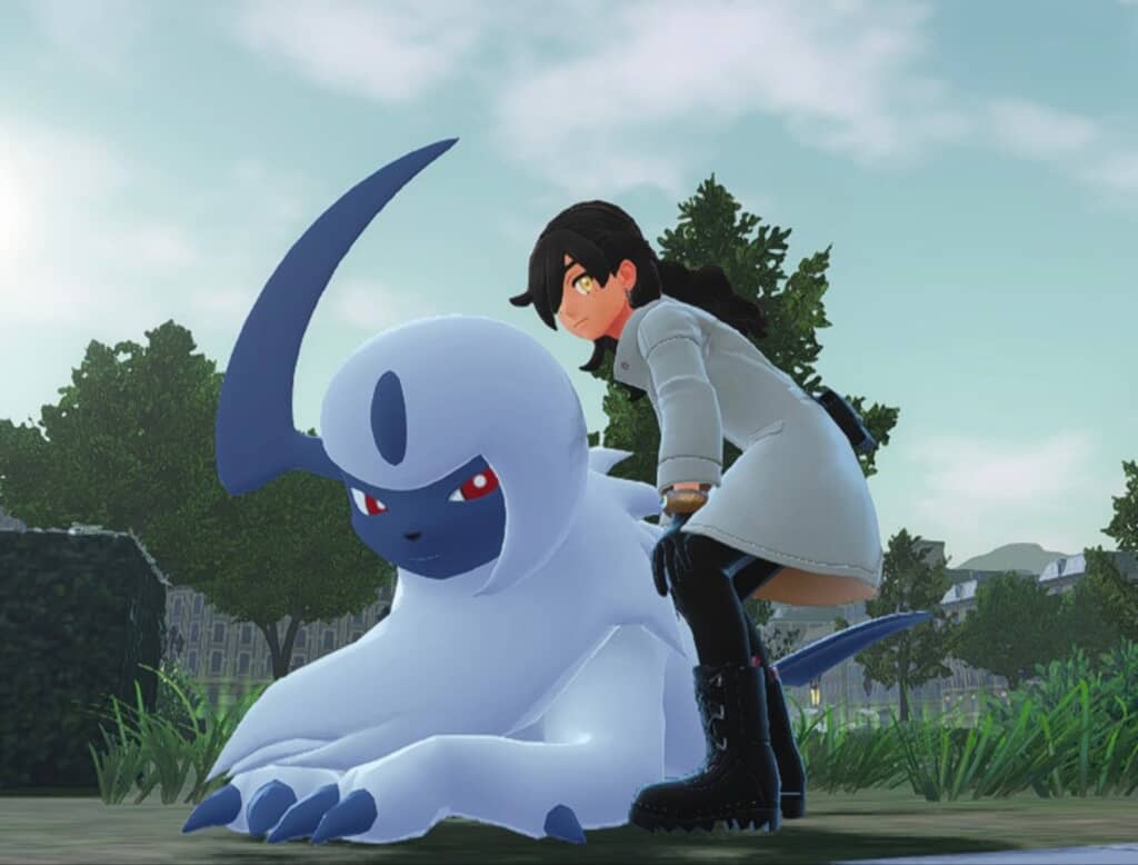 ポケモン最新作で撮ったアブソルとのツーショット