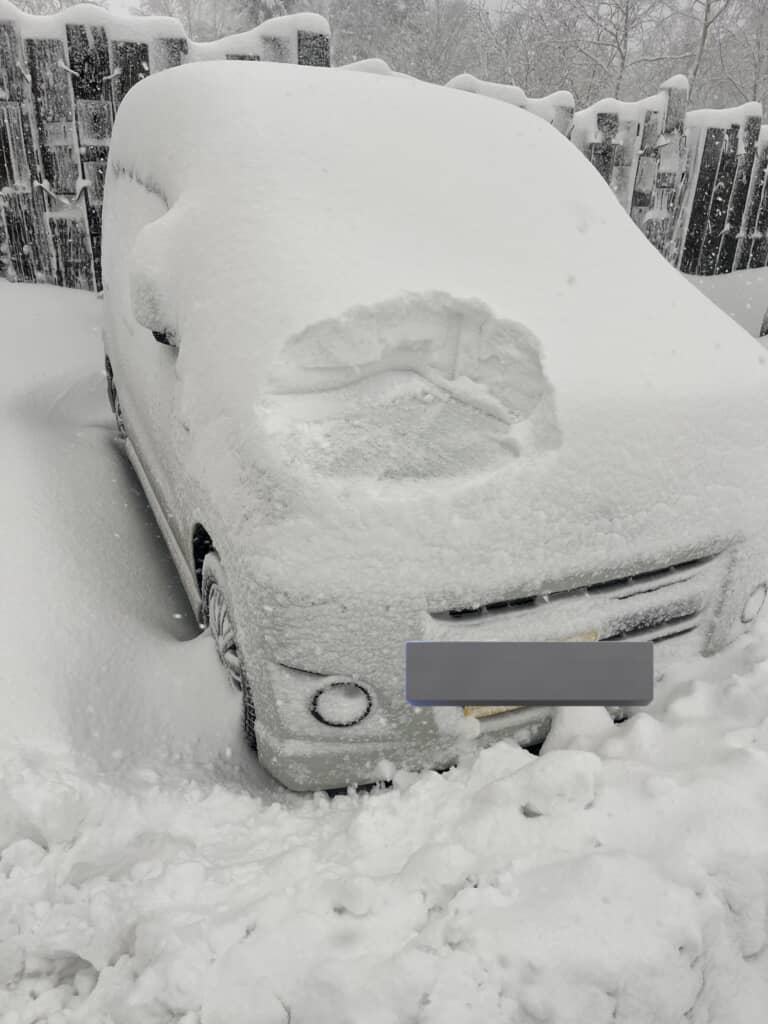 すさまじい量の雪