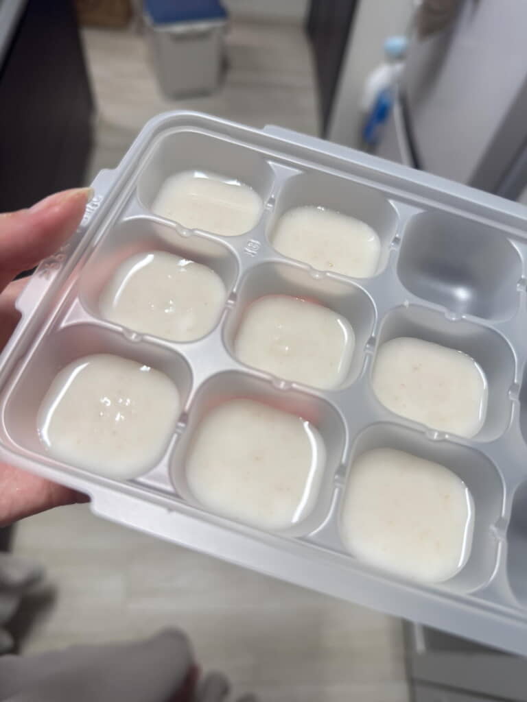 初離乳食は母の釣った魚